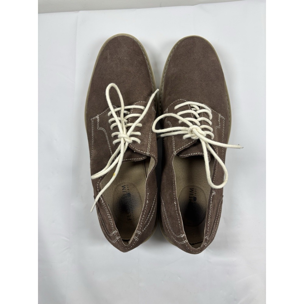 Florsheim Mens 11 M Highland Plan Toe Brown Suede Casual Comfort Shoes Oxfords - Picture 7 of 12
